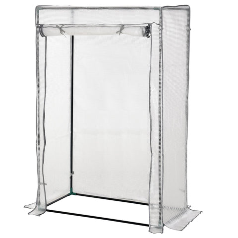 Rootz PE Grid Greenhouse - Winter Festival Foil - Plant Shelter - Steel Frame Strength - 101 x 50 x 150cm