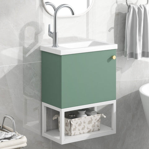 Rootz Bathroom Furniture Set - Vanity Unit - Sink Combo - Space Saving - 39L x 21W x 50H cm