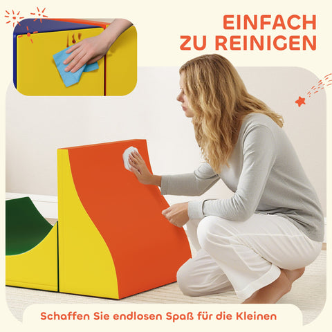 Rootz 3-Part Climbing & Crawling Set - Toddler Gym Blocks - Soft Play Modules - Enhances Motor Skills - 141cm x 45.7cm x 20.1cm