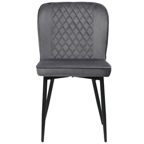Rootz Velvet Dining Chairs Set - Upholstered Chairs - Elegant Chairs - Exceptional Comfort - 47L x 43W x 86H cm