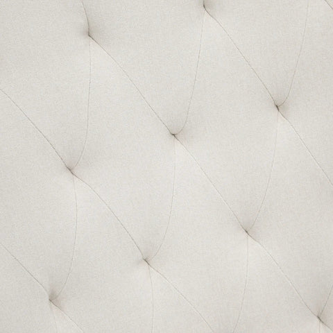 Rootz Rocking Chair - Scandi Design - Relaxation Chair - Button Stitching - Living Room - Dining Room - Cream + Natural + Black - 69 cm x 90 cm x 100 cm