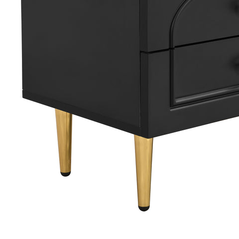 Rootz Lowboard Living Room TV Cabinet - TV Stand - Entertainment Unit - Spacious Storage - 175cm x 35cm x 45cm