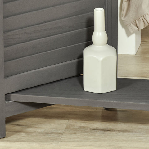 Rootz Room Divider - Paravent - Collapsible Screen - 3 Shelves - Paulownia Wood - 160cm x 1.9cm x 170cm