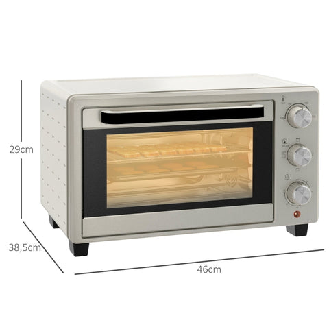 Rootz Toaster Oven - Mini Oven - Countertop Oven - Versatile Cooking - 21L Capacity - 46cm x 38.5cm x 29cm