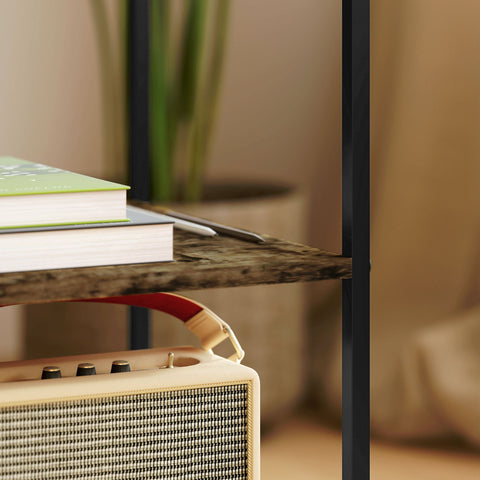 Rootz Set of 2 Glass Top Side Tables - Coffee Tables - End Tables - Modern Elegance - 37L x 40W x 55.5H cm