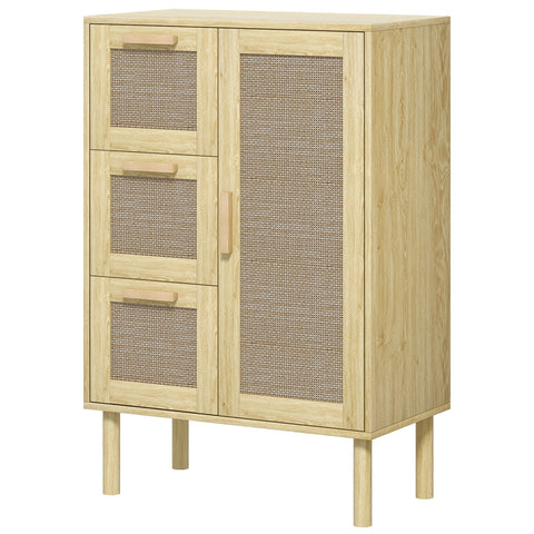 Rootz Boho-Style Cabinet - Storage Unit - Bathroom Organizer - Space-Saving Design - 55 x 30 x 82 cm