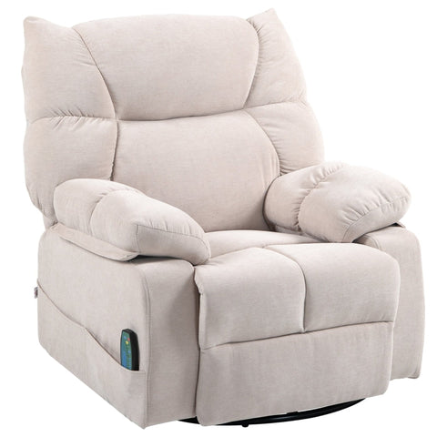 Rootz Massage Chair - TV Armchair - Recliner Chair - Luxury Fabric - Heat Function - 98cm x 90cm x 98cm