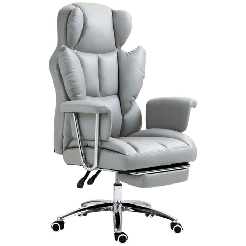 Rootz Ergonomic Office Chair - Desk Chair - Computer Chair - Adjustable Comfort - 74L x 65W x 120-128H cm -  Grey