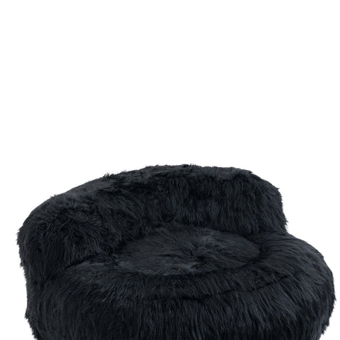 Rootz Bean Bag with Ottoman - Fluffy Seating - Cozy Chair - High Quality Foam - 108x103x58cm