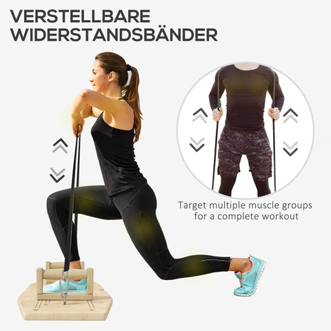 Rootz Push Up Bars Set - Push-Up Bars - Training Board - Enhance Fitness - 80cm x 30cm x 26cm