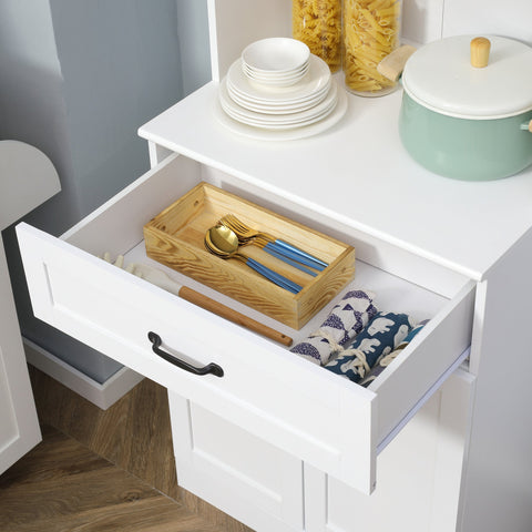 Rootz Buffing Cabinet - Kitchen Storage - Kitchen Shelf - Modern Elegance - 60 x 38 x 161 cm