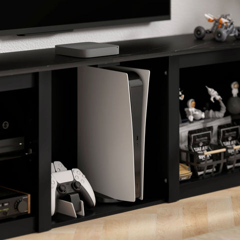 Rootz TV Stand with LED Lighting - Entertainment Center - Media Console - Immersive Experience - 160cm x 35cm x 35cm