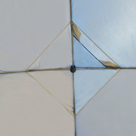 Rootz Garden Pavilion - Folding Pavilion - Marquee - UV Protection - 2.95m x 2.95m x 2.64m - Blue - Oxford Fabric