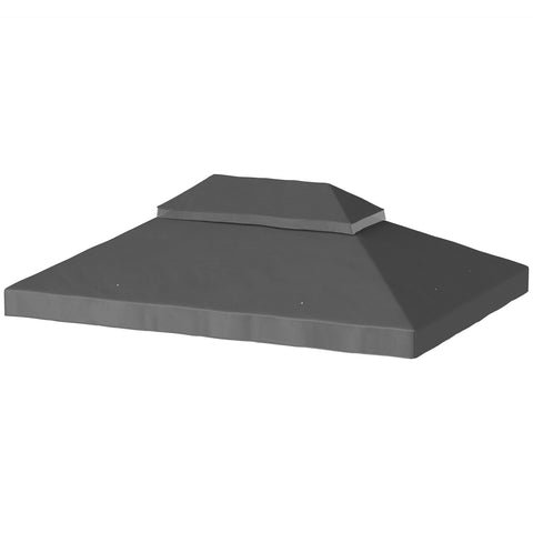 Rootz Gazebo Replacement Roof - Canopy Cover - Sunshade - UPF30+ Protection - 400cm x 300cm