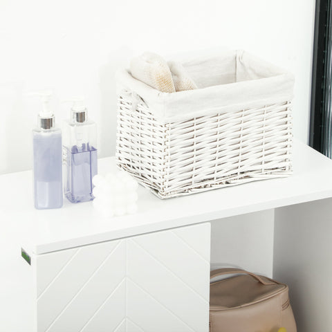 Rootz Bathroom Storage Unit - Cabinet - Modern Shelving - Ample Storage - 60L x 30W x 120H cm