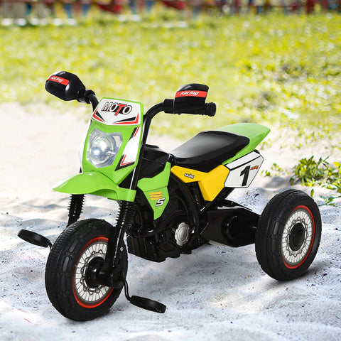 Rootz Kindertrike Motocross - Toddler Tricycle - Toy Bike - Music, Lights & Storage - 71cm x 40cm x 51cm, Green