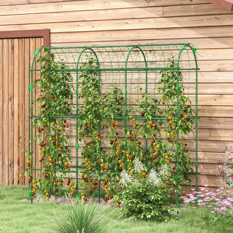 Rootz Large Arch Bird Net - Climbing Arch - Garden Trellis - Easy Assembly - Durable Steel - 43cm x 182cm x 183cm
