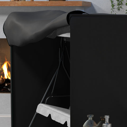 Rootz Garden Swing Cover - Protective Cover - Waterproof Cover - UV Protection - 205x124x164cm - Black