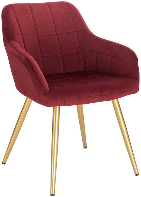 Rootz Velvet Dining Chair - Elegant Chair - Comfortable Seating - Ergonomic Design - Durable Construction - Easy Assembly - 43cm x 55cm x 81cm
