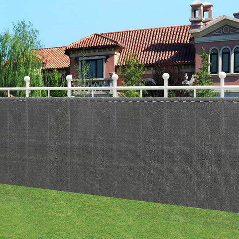 Rootz Privacy Fence Screen - Balcony Shade - Wind Protection Screen - High UV Stability - Tear-Resistant HDPE - 1.2m x 15m - Grey