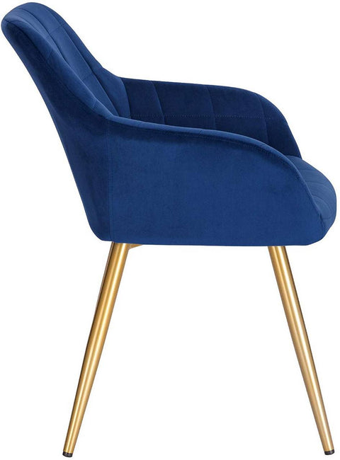 Rootz Velvet Dining Chair - Elegant Chair - Comfortable Seating - Ergonomic Design - Durable Construction - 43cm x 55cm x 81cm