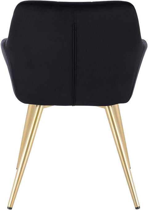 Rootz Velvet Eetkamerstoel - Elegante stoel - Comfortabele zitting - Schuim met hoge dichtheid, duurzame constructie, eenvoudige montage - 43 cm x 55 cm x 81 cm