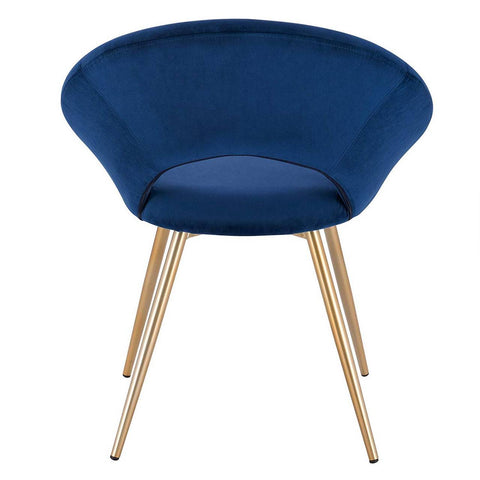 Rootz Velvet Dining Chair - Elegant Chair - Comfortable Seating - Luxurious Velvet, Ergonomic Design, Durable Construction - 78cm x 35cm x 45cm