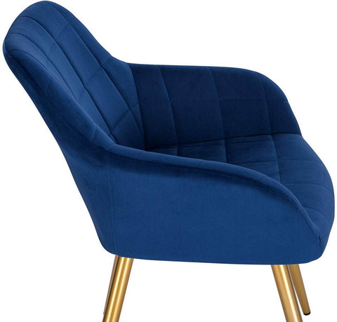 Rootz Velvet Dining Chair - Elegante stoel - Comfortabel zitten - Ergonomisch ontwerp - Duurzame constructie - 43 cm x 55 cm x 81 cm