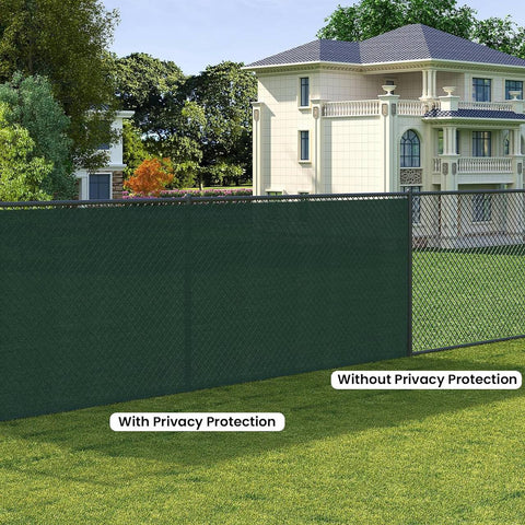 Rootz Weatherproof Garden Fence - Privacy Screen - Sunshade Mesh - UV Protection - HDPE Fabric - 180 g/m² - Green - 1.5m x 6m