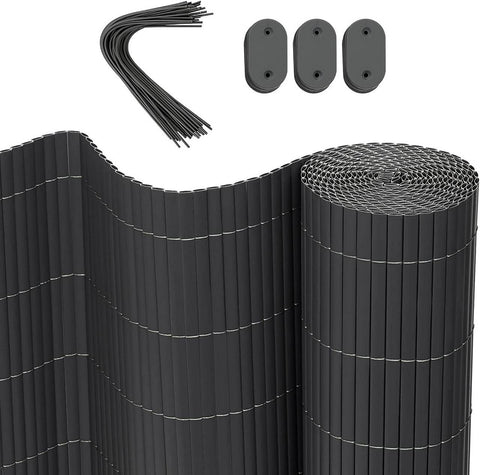 Rootz UV-Resistant PVC Privacy Fence - Garden Screen - Outdoor Barrier - Durable, Stylish, Easy to Install - 600cm/800cm/1000cm x 80cm/90cm/100cm/120cm/160cm