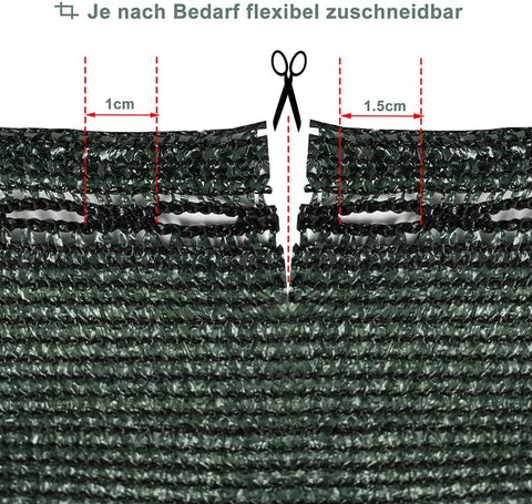 Rootz Fence Cover - Tennis Panel - Privacy Screen - UV & Wind Protection - Green 1x10m - 150 g/m² HDPE