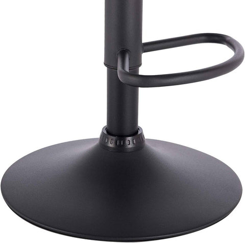 Rootz Velvet Bar Stools - Adjustable Counter Chairs - Swivel Barstools - Comfortable Seating - Safe and Durable - Stylish Design - 35cm x 38cm x 84-106cm