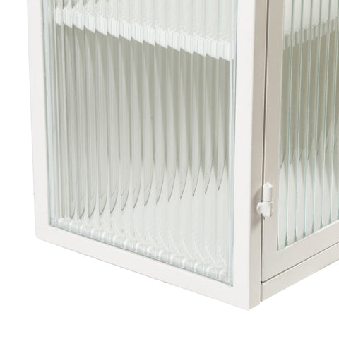 Rootz Modern Wall Cabinet - Glass Door Cabinet - Display Cabinet - Stylish Storage - 70cm x 23cm x 60cm