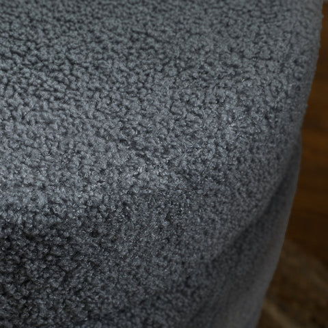 Rootz Round Stool - Ottoman - Footstool - Supports 120kg - Grey - Ø40 x 45H cm