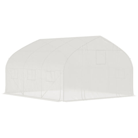 Rootz 10.4 m² Garden Tunnel Greenhouse - Plant Shelter - UV Protected Plant Nursery - Extends Growth Season - 350cm x 300cm x 200cm