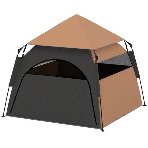 Rootz Pet Tent - Dog Tent - Foldable - Weather-Resistant Dog House - Portable & Easy to Assemble - 120cm x 120cm x 106cm
