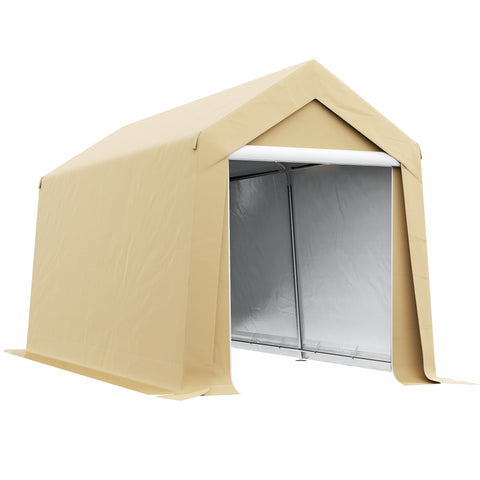 Rootz Portable Garden House Tent - Outdoor Warehouse - Storage Shelter - UV-Resistant - 210cm x 360cm x 235cm