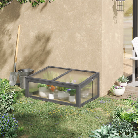 Rootz Mini-Greenhouse - Small Garden Greenhouse - Plant Shelter - Good Light Permeability - 100l x 65b x 40h cm