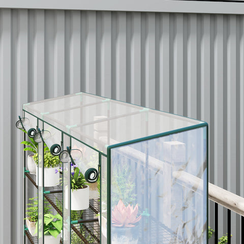 Rootz Greenhouse - Balcony Greenhouse - Mini Greenhouse - Enhanced Plant Growth - 215 x 46 x 151 cm