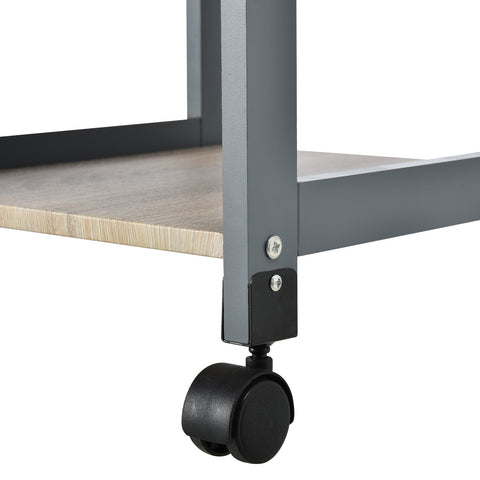 Rootz Kitchen Trolley - Serving Trolley - Rolling Cart - Ample Storage - Pine Wood/MDF - 37cm x 37cm x 76cm