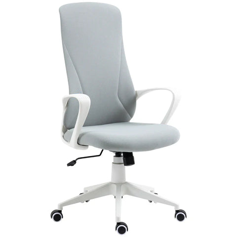 Rootz Office Chair - Computer Chair - Tilting Backrest - Rotatable - Height Adjustable - Light Gray - 62 x 56 x 110-119.5cm
