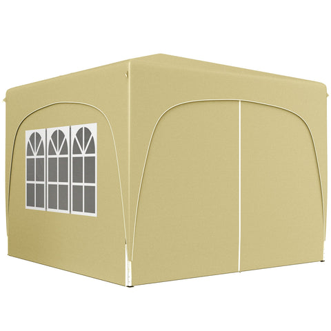Rootz 3x3m Pop-Up Garden Tent - Outdoor Gazebo - Party Tent - UPF50+ Protection - 300cm x 300cm x 273cm