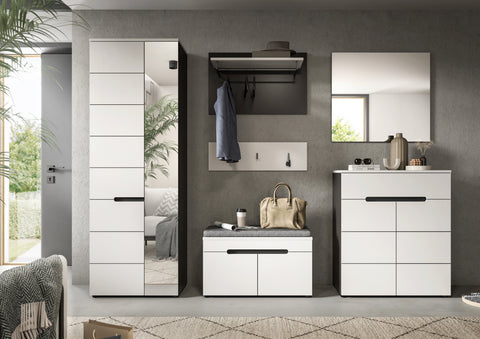 Rootz Wardrobe Set - Hallway Organizer - Storage Solution - Maximizes Space - 255x190x37 cm