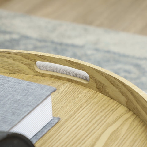 Rootz Round Storage Stool - Footrest - White Ottoman - Hidden Storage - 42cm Height