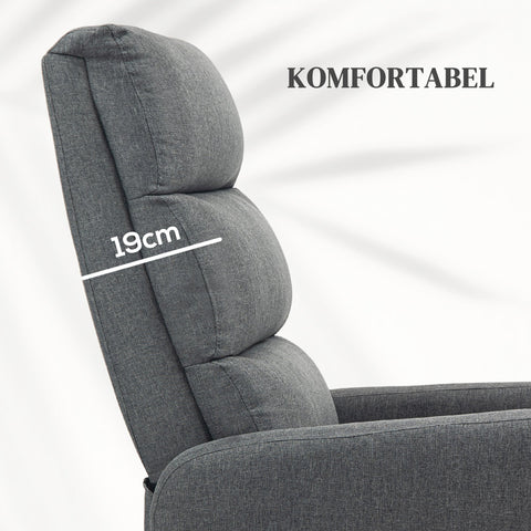 Rootz Electrical Relaxation Armchair - Power Recliner - TV Chair - Standing Aid - 62cm x 86.5cm x 105cm - Soft Foam Comfort