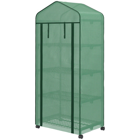 Rootz Foil Greenhouse - Mini Greenhouse - Plant House - Cold Frame - Weatherproof - 69 x 50 x 165 cm