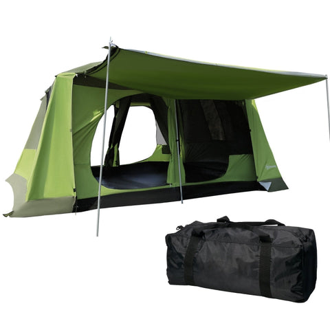 Rootz Camping Tent - Dome Tent - Family Tent - Spacious Design - Weather Resistant - Easy Setup - L405 x W305 x H225cm