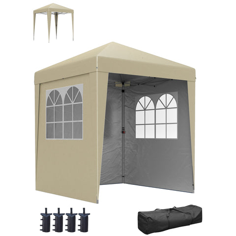 Rootz Garden Pavilion Pop-Up Tent - Foldable Gazebo - UV Protection Shelter - 202cm x 202cm x 261cm