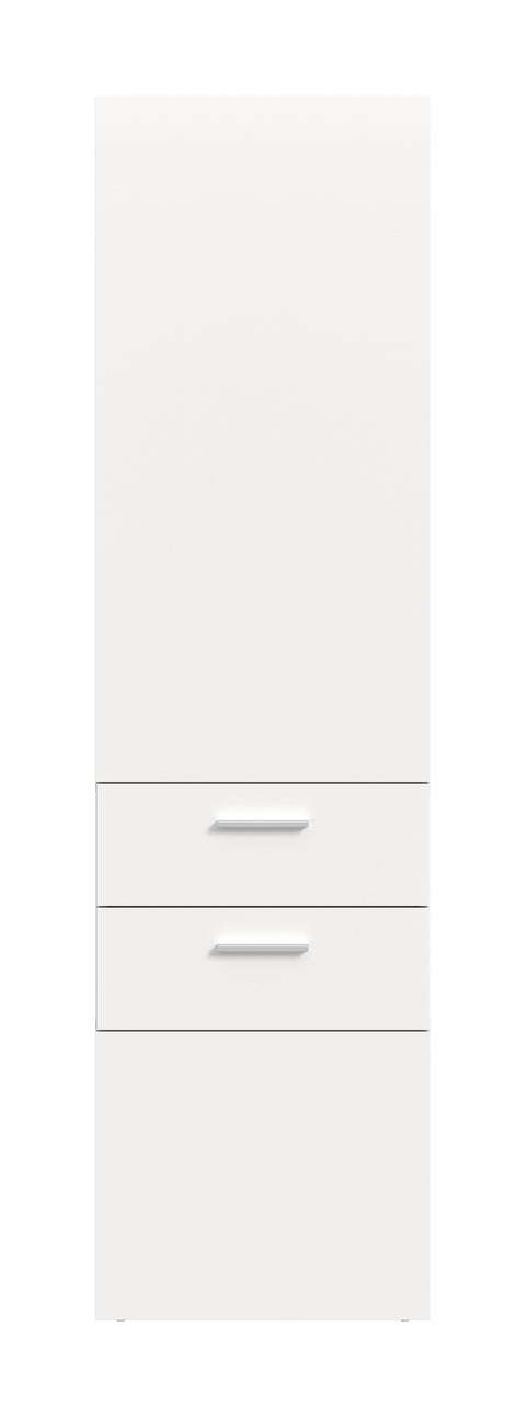 Rootz Wardrobe Panel - Coat Rack - Hallway Storage - Space-Saving Design - 52x190x36 cm