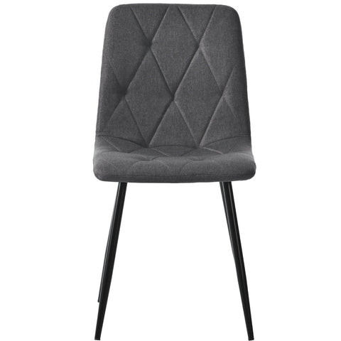 Rootz 4 Piece Set Dining Chairs - Upholstered Chairs - Elegant Seating - Unbeatable Comfort - 45cm x 40cm x 86cm